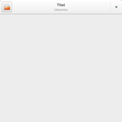 Erweitertes Minimalbeispiel mit 'Öffnen'- und 'Schließen'-Buttons.